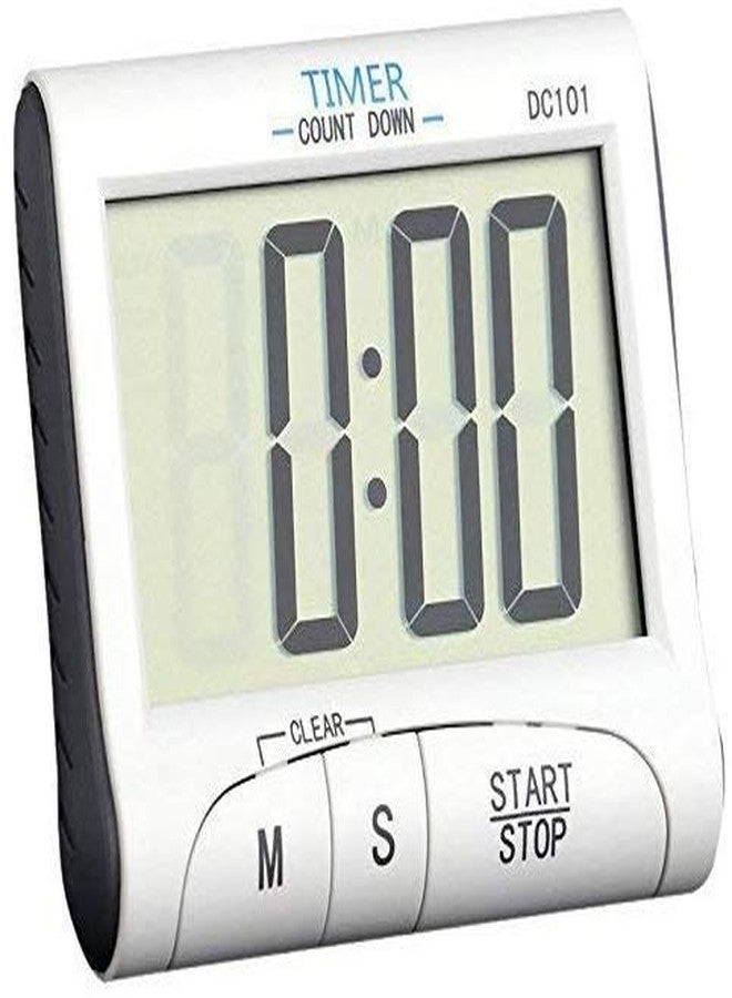 we3 Digital Kitchen Timer & Stopwatch, Large Digits, Loud Alarm, Magnetic Stand (DC101) - Image 1